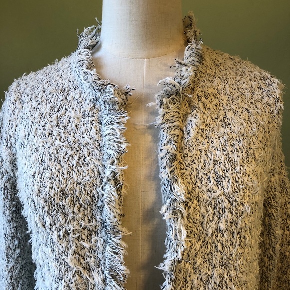 NEW! Etta:twa Anthropologie Fringe Open Cardigan - SIze Extra Small - Picture 3 of 12